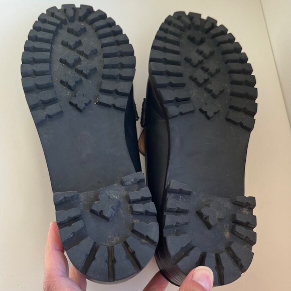 Madewell The Corinne Lug Sole Leather Loafers in Black | Size 7.5 - Picture 9 of 9